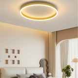 Minimalist Ring Flush Mount Ceiling Light Dimmable for Bedroom