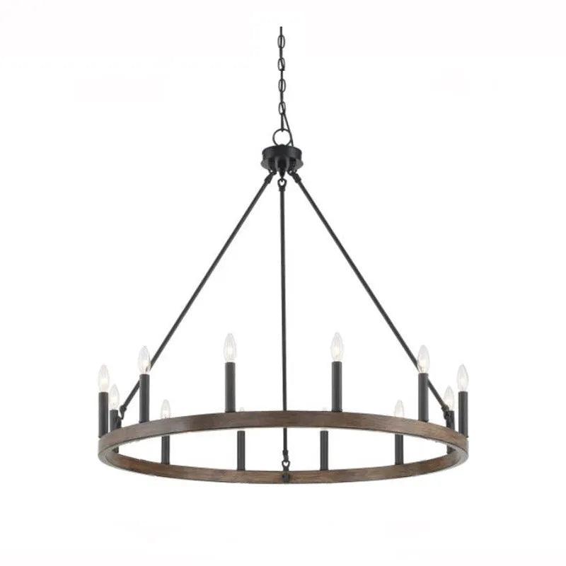 Multi-Head Candle Design Round Industrial Chandelier - Clowas