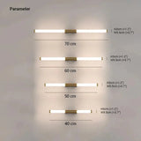 Minimalist Long Tube Wall Light Dimmable for Bedroom