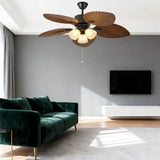 Retro Fan with Light Metal with Quiet Design for Living Room