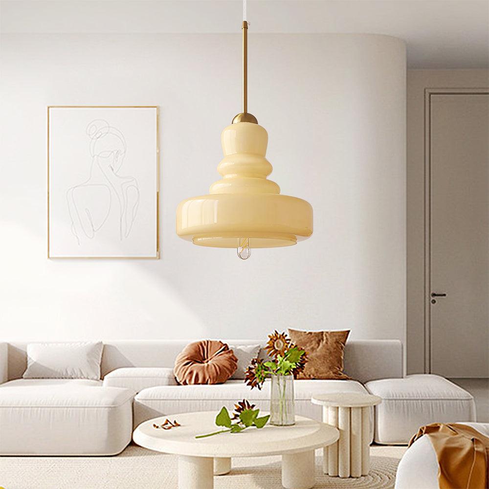 White Gourd Ceiling Pendant Light for Living Room