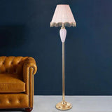 Blue Ceramic Corner Decorative Floor Lamp - Clowas