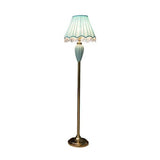 Blue Ceramic Corner Decorative Floor Lamp - Clowas