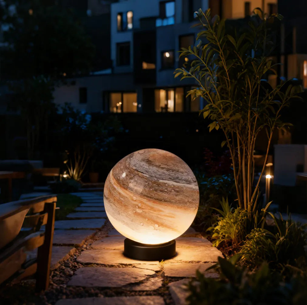 Outdoor Planetary Globe Waterproof Floor Lamp