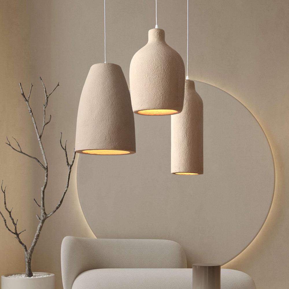 Wabi Sabi Resin Pendant Light for Bedroom