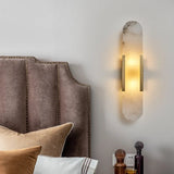 Luxury Corrosion-resistant Marble Brass Bedside Wall Light