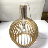 Timber Lighting Pendants Birdcage Dining Room