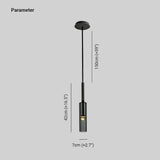 Modern LED Bottle Design Crystal Bedside Pendant Light