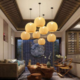 Contemporary Chinese Rattan Pendant Lighting For Staircase
