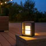 Modern Solar Garden Light LED Black for Pathway