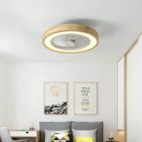 Nordic Ceiling Fan with Light Quiet and Dimmable for Bedroom, Ø 50 cm