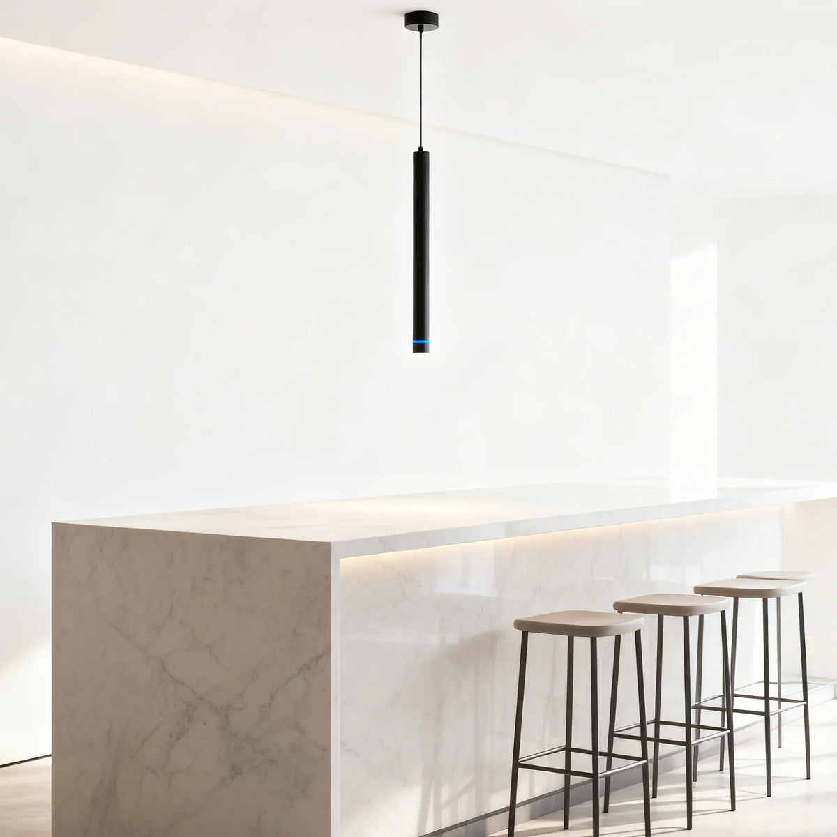 Modern LED Long Tube Pendant Light for Bar