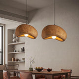 Wabi Sabi Cloud Hanging Pendant Light Over Dining Table