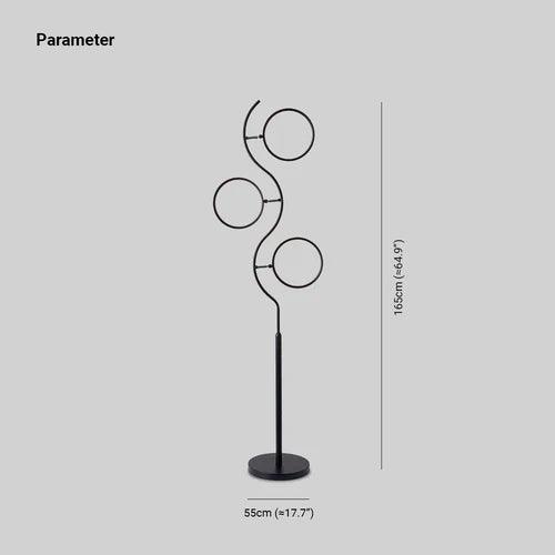Multi-Ring Minimalist Adjustable Floor Lamp - Clowas