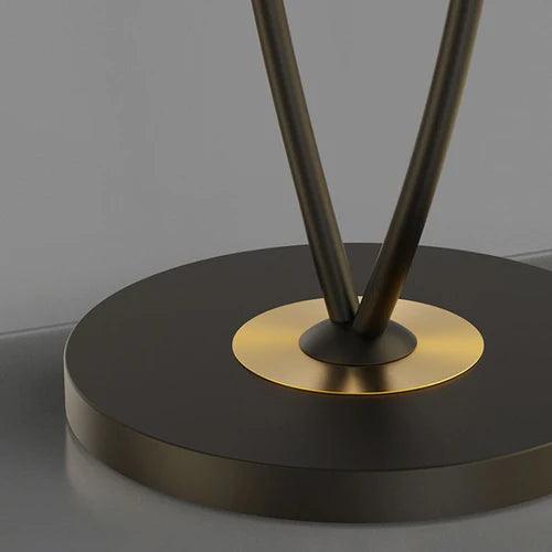 Double Rod Twisted Circular Minimalist Floor Lamp - Clowas