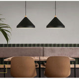 Simple Black Industrial Pendant Light With Cone