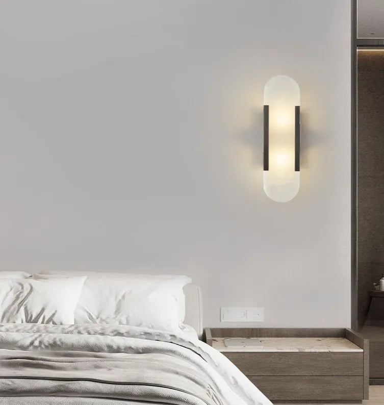Marble Wall Light Luxury Dimmable Anti Glare Design for Bedside