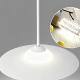 Modern White Glass Pendant Light Dimmable for Dining Rooms
