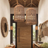 Boho Rattan Pendant Lighting for Kitchen