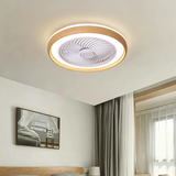 Nordic Ceiling Fan with Light Quiet and Dimmable for Bedroom, Ø 50 cm