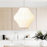 Nordic Fabric Cage Pendant Light for Dining Room