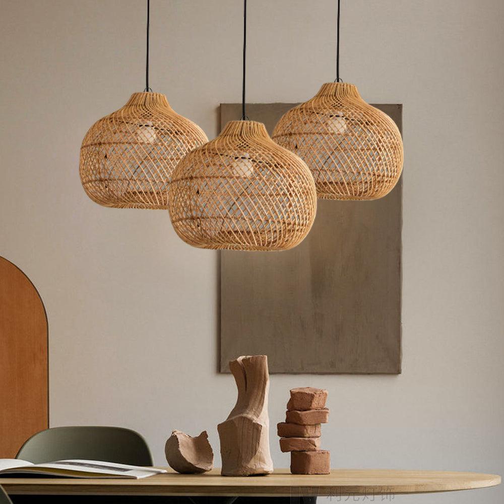 Chinese Rattan Pendant Lighting for Dining Room