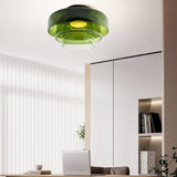 Nordic Multi-Layer Glass Flush Mount Ceiling Light for Bedroom