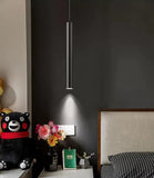 Minimalist Liftable Cylinder Metal LED Pendant Light for Dining Room