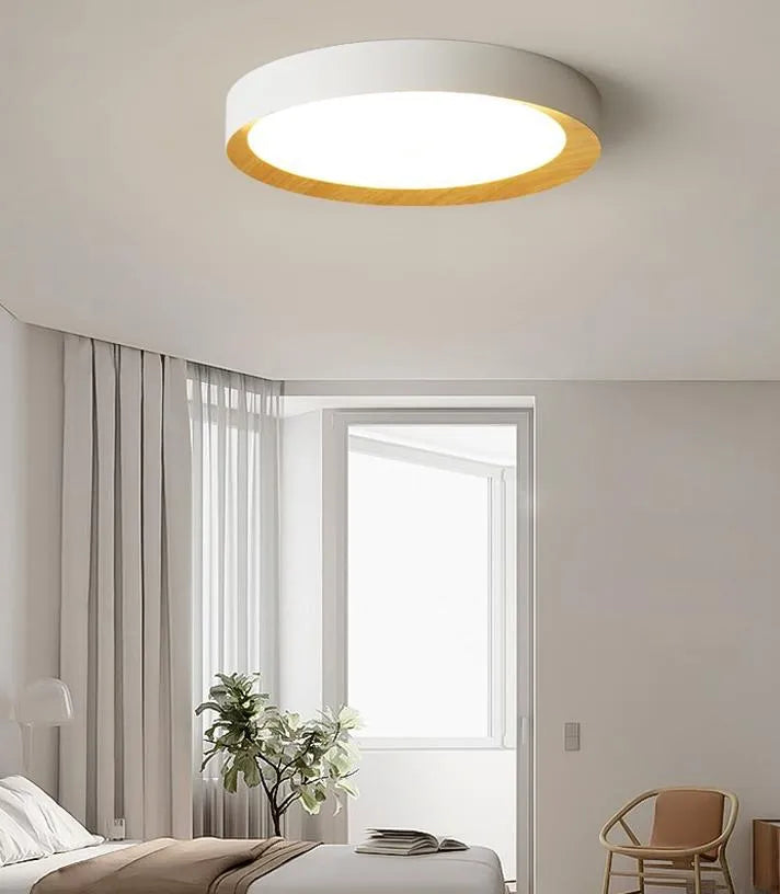 Modern Dimmable Round LED Ceiling Light for Bedroom