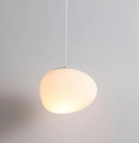 Nordic white pebble Pendant Light Dimmable for Dining Room