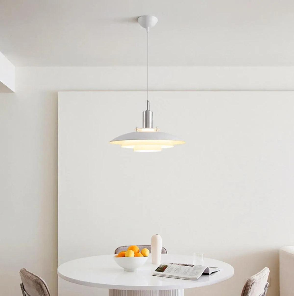 Modern Layered Pendant Light Metal Height Adjustable for Dining Room
