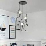 Modern Iron Man Pendant Light Dimmable for Dining Room