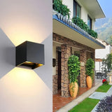 Minimalist Outdoor Up and Down Wall Light Waterproof Metal for Exterior Wall