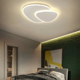 Modern Design Flush Ceiling Light White with Low Blue LED for Bedroom