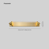 Ribbed Wall Light Bathroom Gold - Clowas