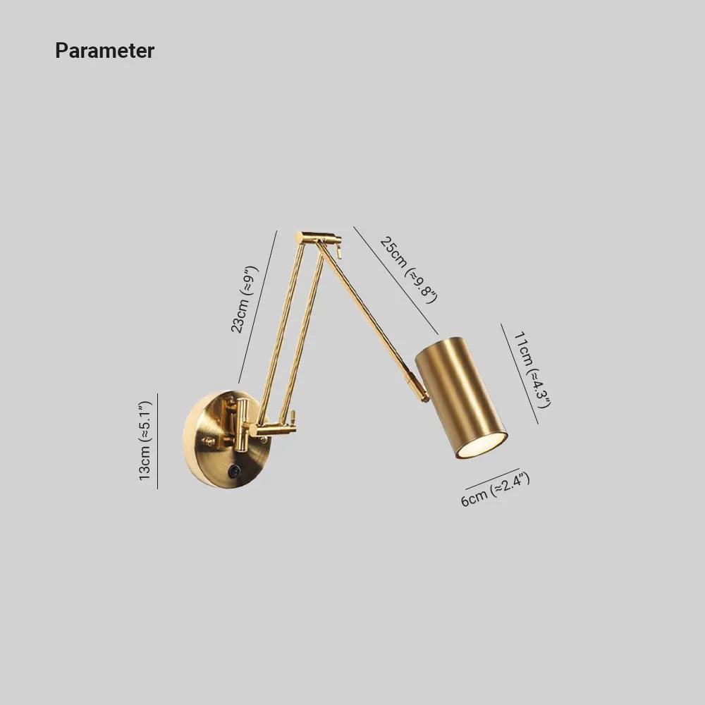 Bedside Adjustable Spot Reading Light - Clowas
