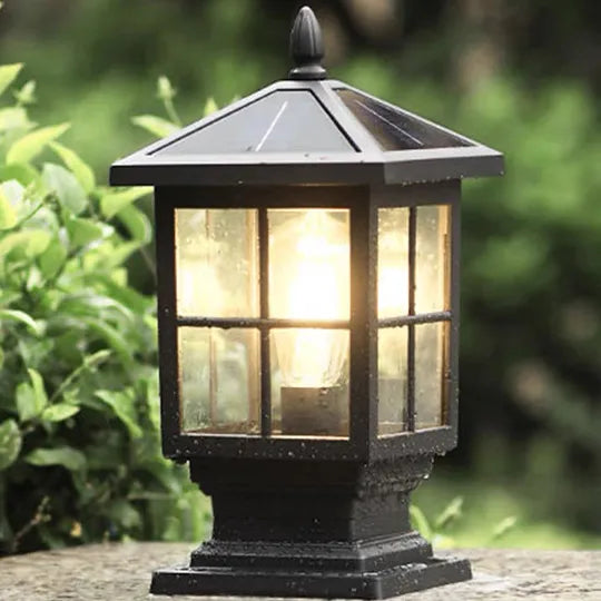 Classic Led Outdoor Lantern Pillar Light for Garden