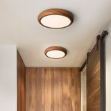 Circular Eye-Caring Lights for Wooden Bedroom Ceilings
