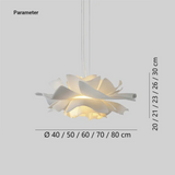 Flower Pendant Light White Dimmable for Modern Dining Rooms