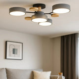 Nordic Style Disc LED Ceiling Light Dimmable Metal for Living Room