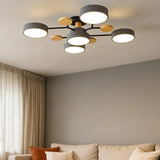 Nordic Style Disc LED Ceiling Light Dimmable Metal for Living Room