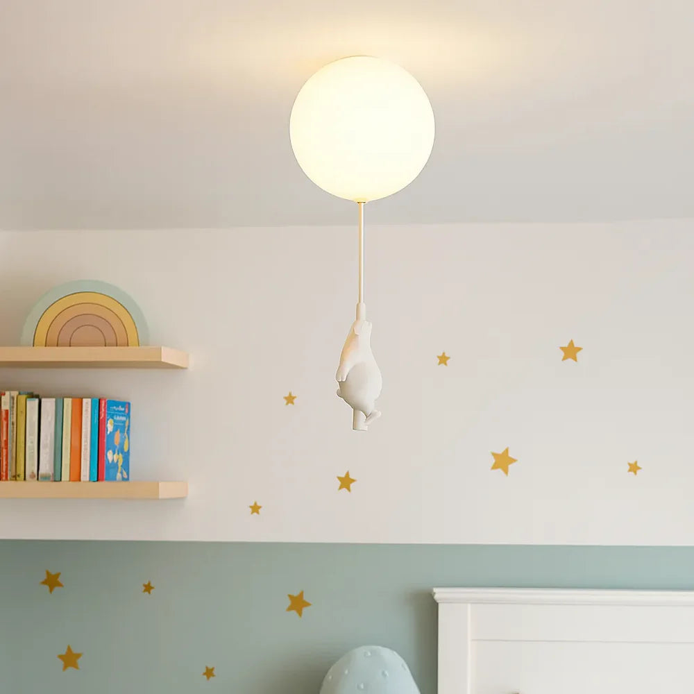 Bear Ceiling Light LED Dimmable White for Children’s Room