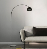 Nordic Curved Arc Floor Lamp with Fishing-Rod Design