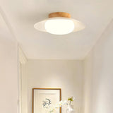 Cream Wooden Ceiling Light for Balcony