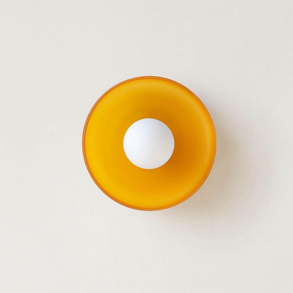 Nordic Round Glass Flush Mount Ceiling Light for Hallway