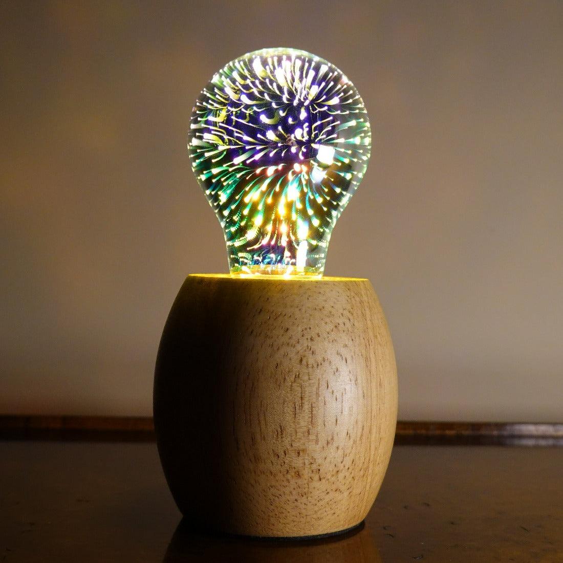 3D Fireworks Modern Crystal Table Lamp