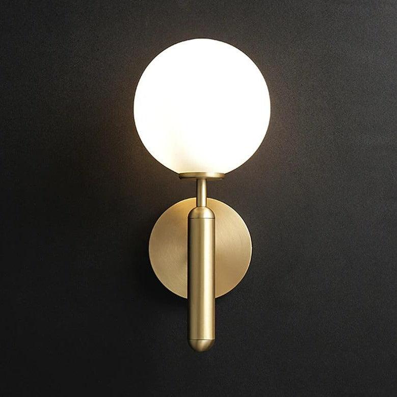 Minimalist Glass Orb Wall Light LED