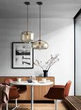 Minimalist Round Single Glass Pendant Lights