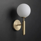 Minimalist Glass Orb Wall Light LED
