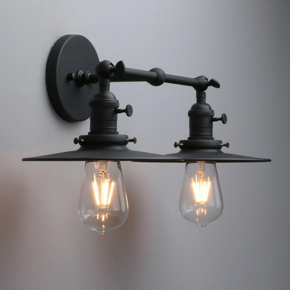 Double Bulb Vintage Country Style Wall Lamp